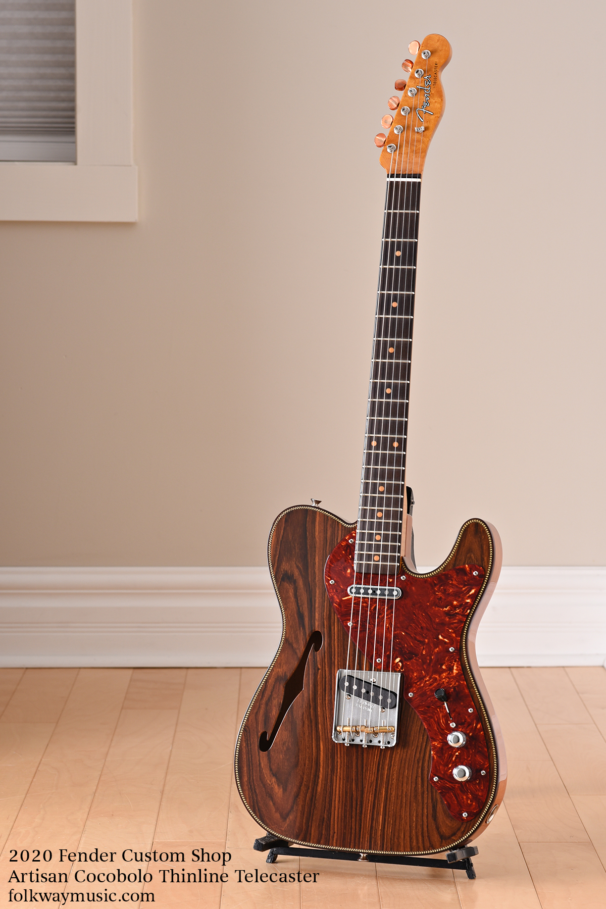 2020 Fender Custom Shop Artisan Cocobolo Thinline Telecaster | Folkway